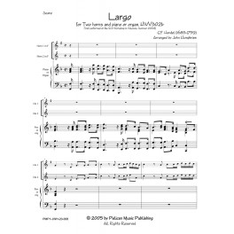 Largo for Two horns and piano or organ Largo for Two horns and piano or organ