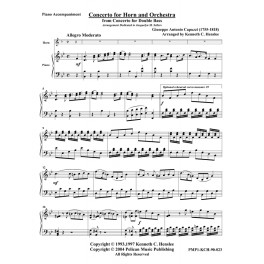 Concerto for Horn & Orchestra from “Concerto for Double Bass” Concerto for Horn & Orchestra from “Concerto for Double Bass”